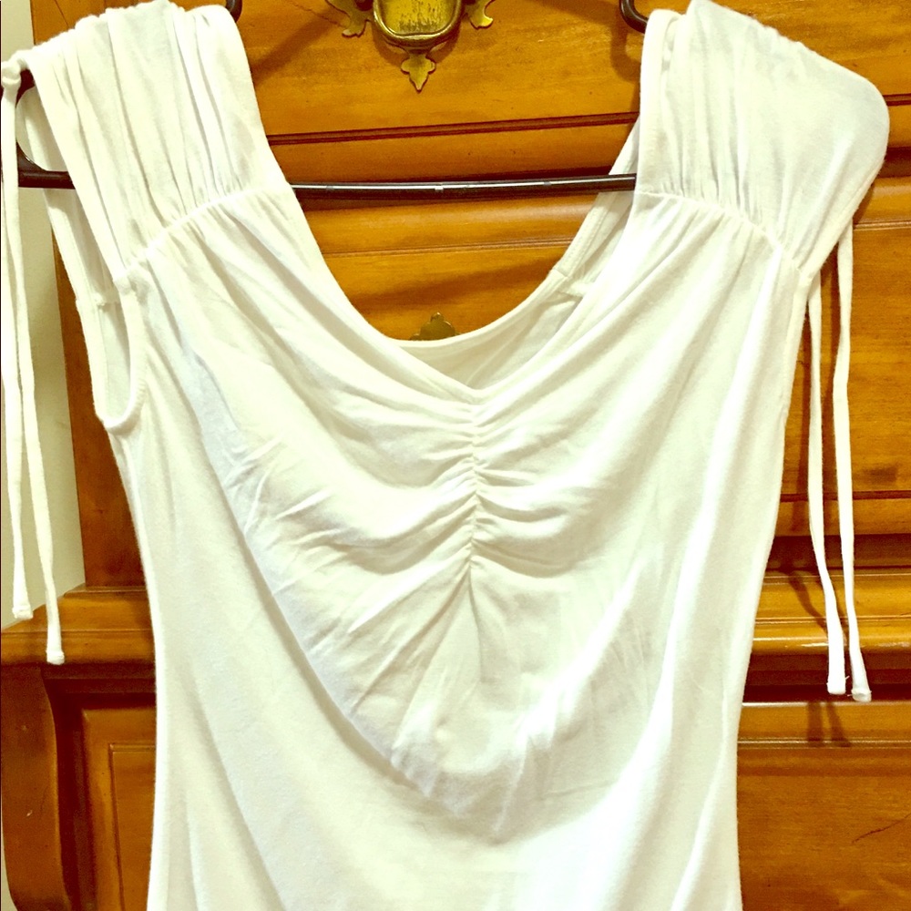 Brand new without tags white short sleeve
